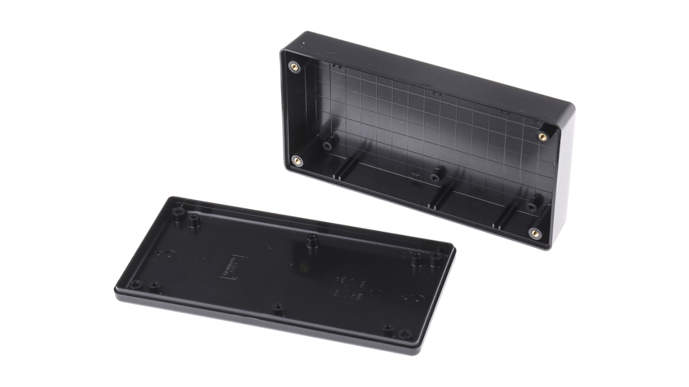 Caja Hammond de ABS pirroretardante Negro, 170 x 85 x 34mm, IP54