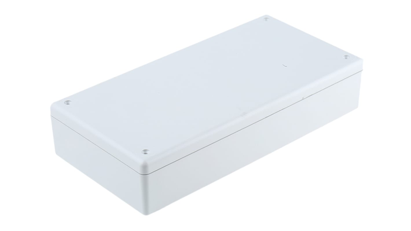 Hammond 1599 Series Grey Flame Retardant ABS Enclosure, IP54, Grey Lid, 220 x 110 x 44mm