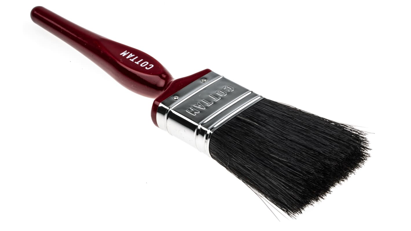 RS PRO Medium 50mm Paint Brush with Flat Bristles