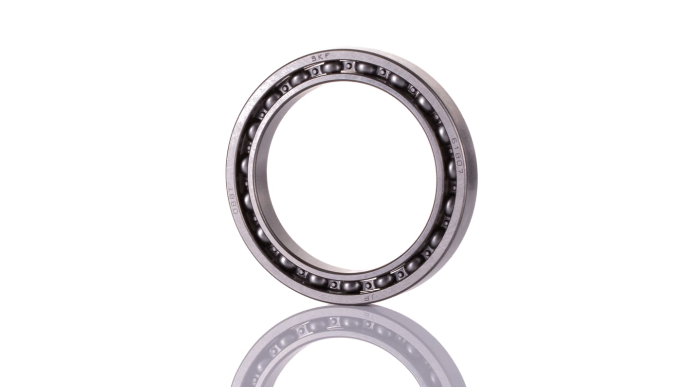 SKF 61807 Single Row Deep Groove Ball Bearing- Open Type 35mm I.D, 47mm O.D