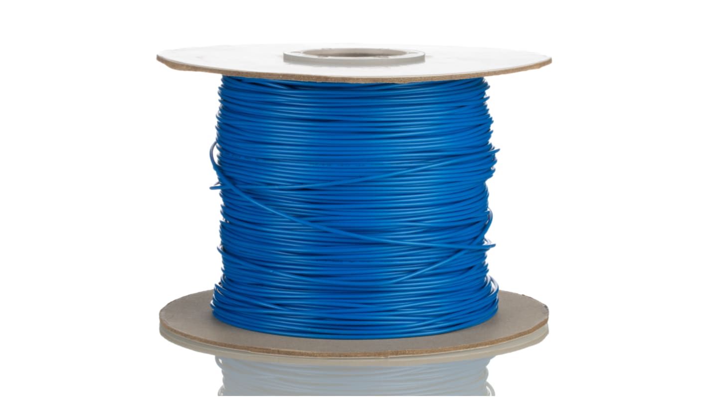 RS PRO Einzeladerleitung 0,81 mm², 18 AWG 305m Blau PVC isoliert 1C Litzen