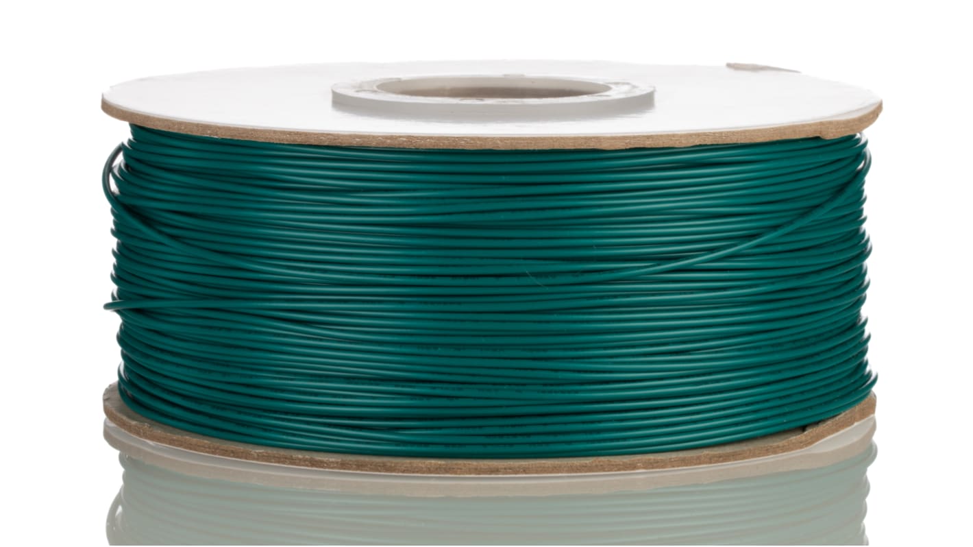 RS PRO Green 0.52 mm² Hook Up Wire, 20 AWG, 1C, 305m, PVC Insulation