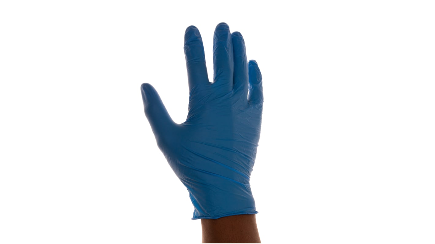 Guanti in nitrile blu L 10 unità