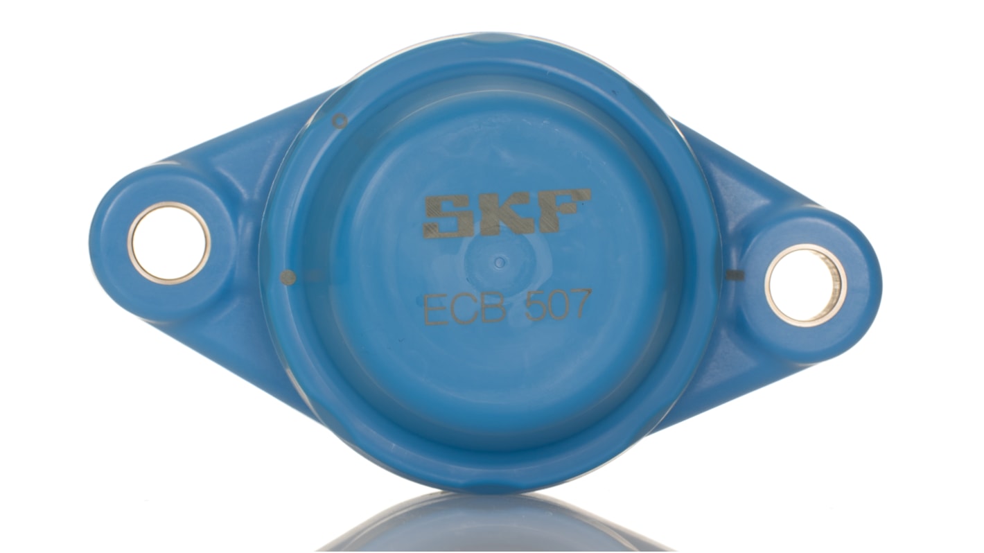 Soporte de rodamiento SKF de Acero Inoxidable, Ø int. 35mm, dim. 114mm x 64.6mm x 68mm, montaje: 3 orificios