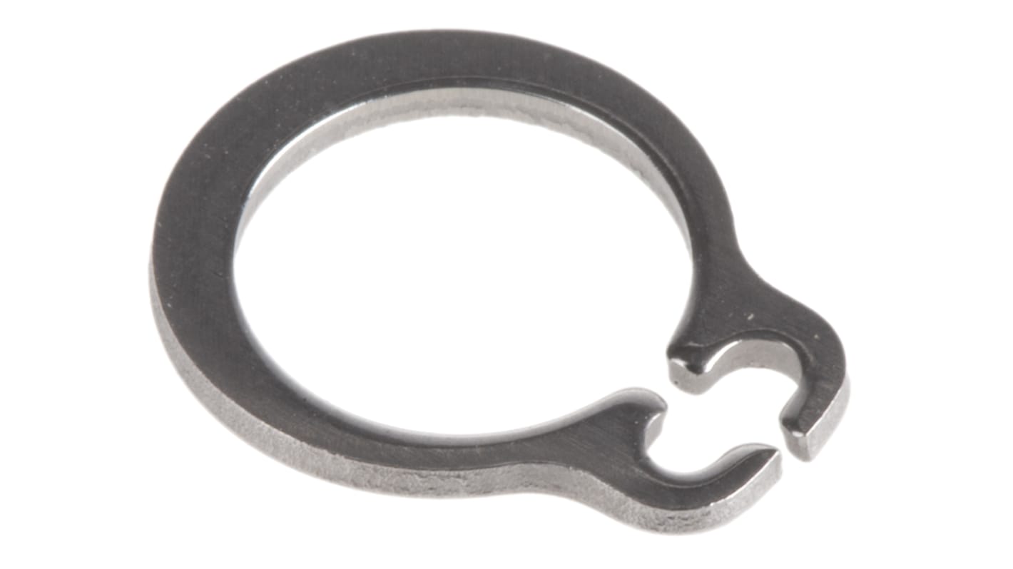 RS PRO Stainless Steel External Circlip, 8mm Shaft Diameter, 7.6mm Groove Diameter