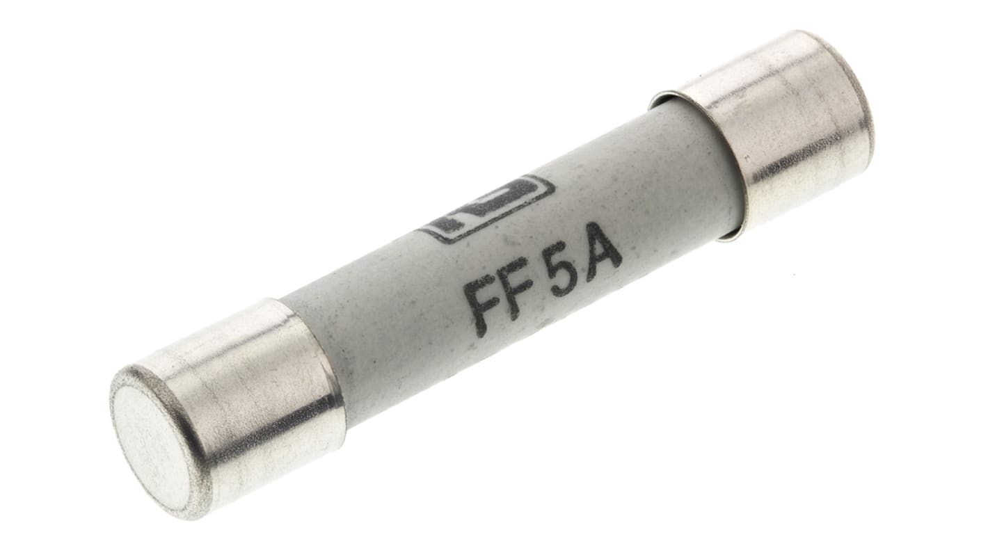 RS PRO Feinsicherung FF / 5A 6.3 x 32mm 600V ac Keramik