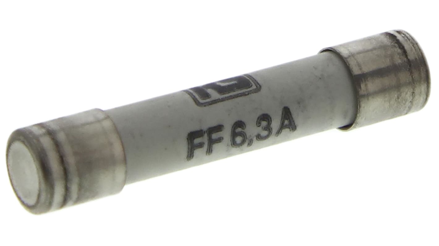 RS PRO 6.3A FF Ceramic Cartridge Fuse, 6.3 x 32mm RS