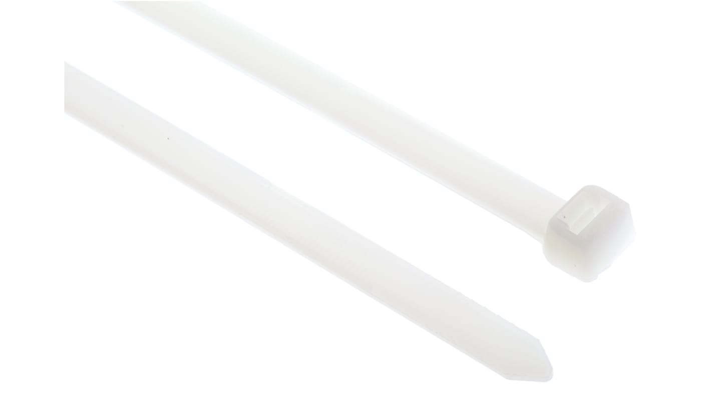 Bridas Thomas & Betts Ty-Fast de Nylon 66 Blanco, 220mm x 7,6 mm, No reutilizable