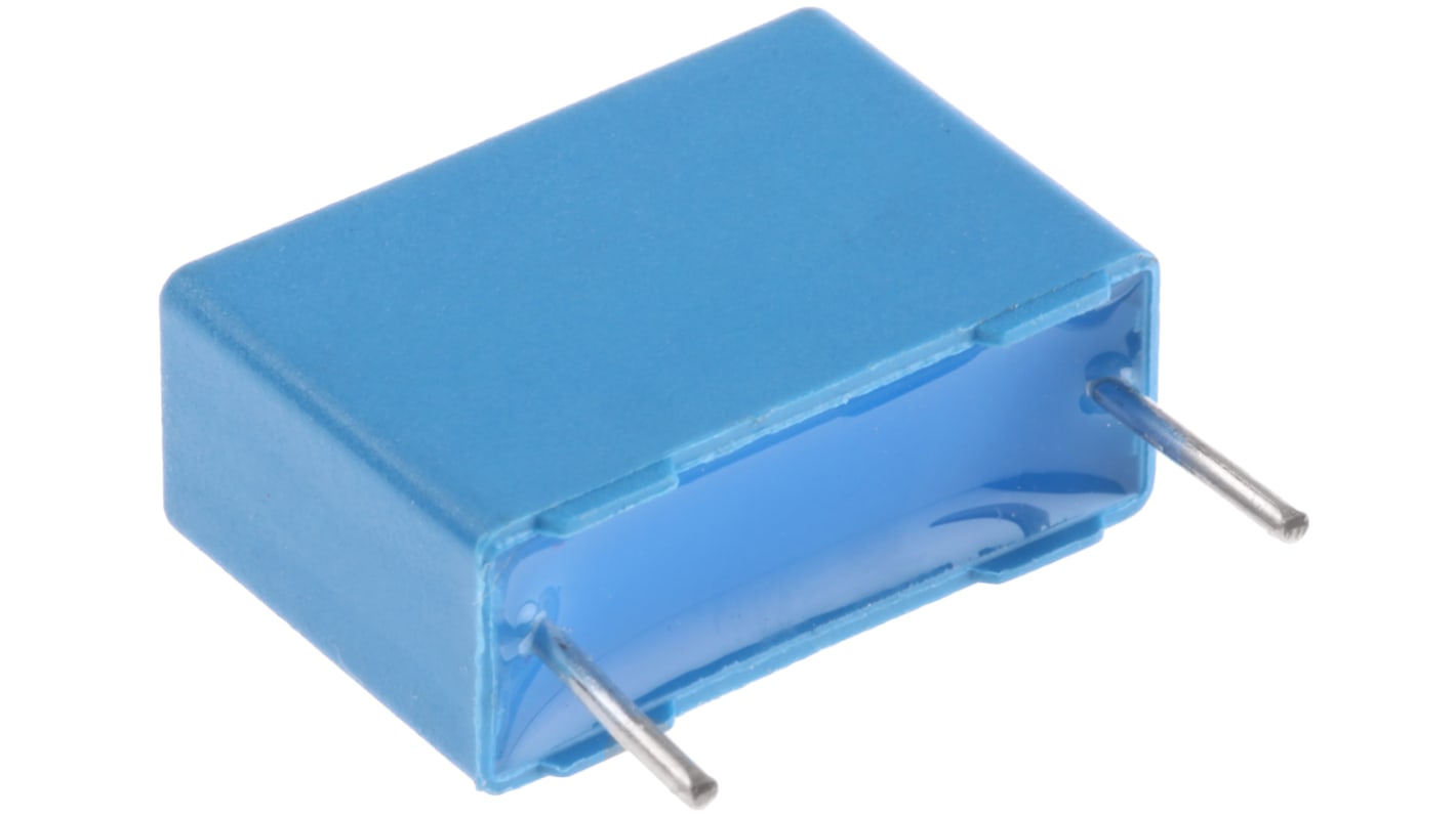 EPCOS B32522 Polyester Film Capacitor, 200 V ac, 630 V dc, ±10%, 100nF, Through Hole