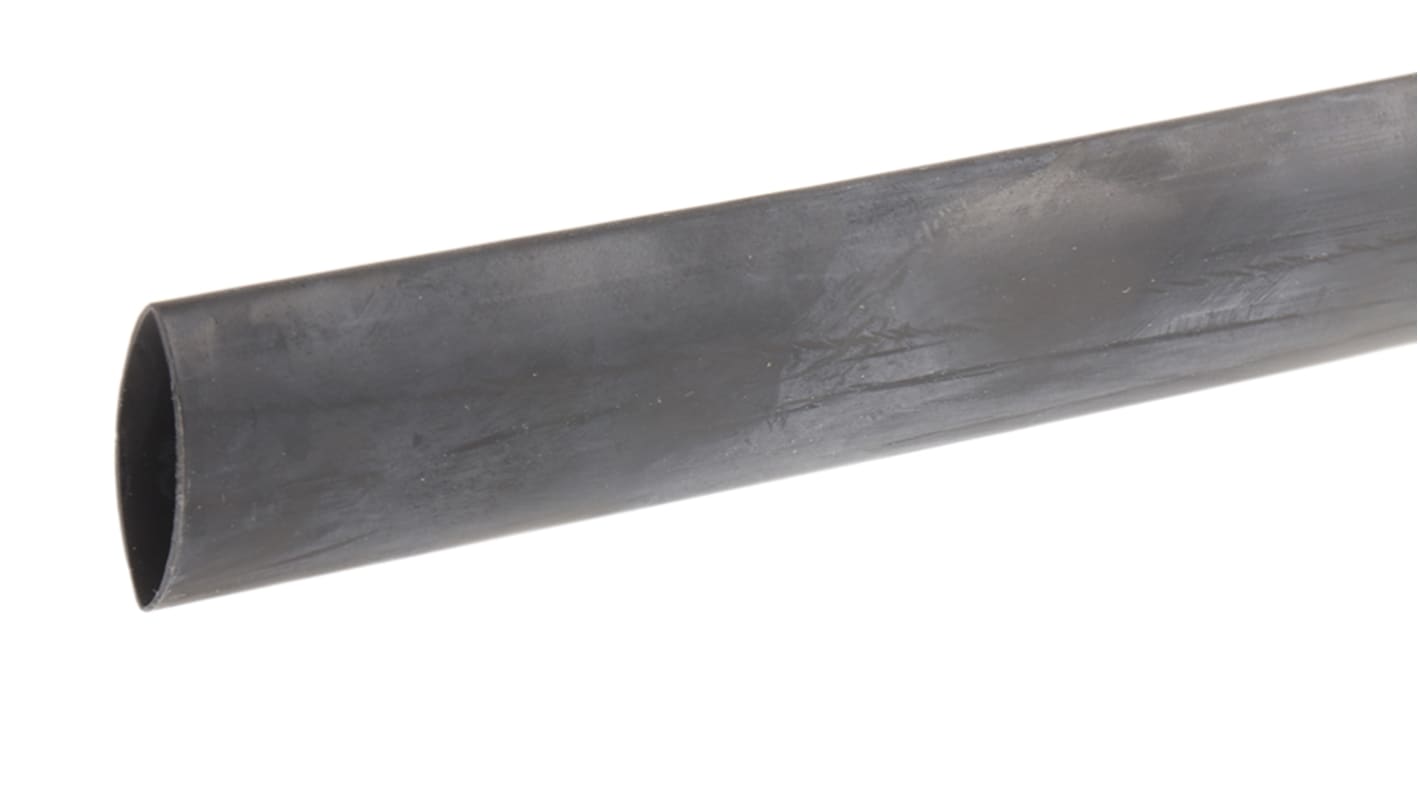 Tubo termorretráctil RS PRO de Poliolefina Negro, contracción 2:1, Ø 19.1mm, long. 1.2m
