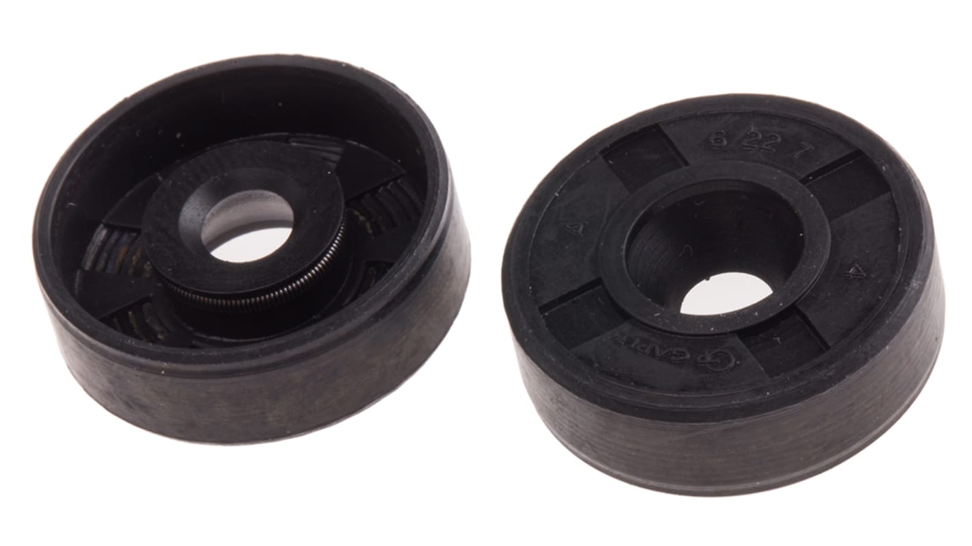 RS PRO Nitrile Rubber Shaft Seal Seal, 6mm Bore, 22mm Outer Diameter