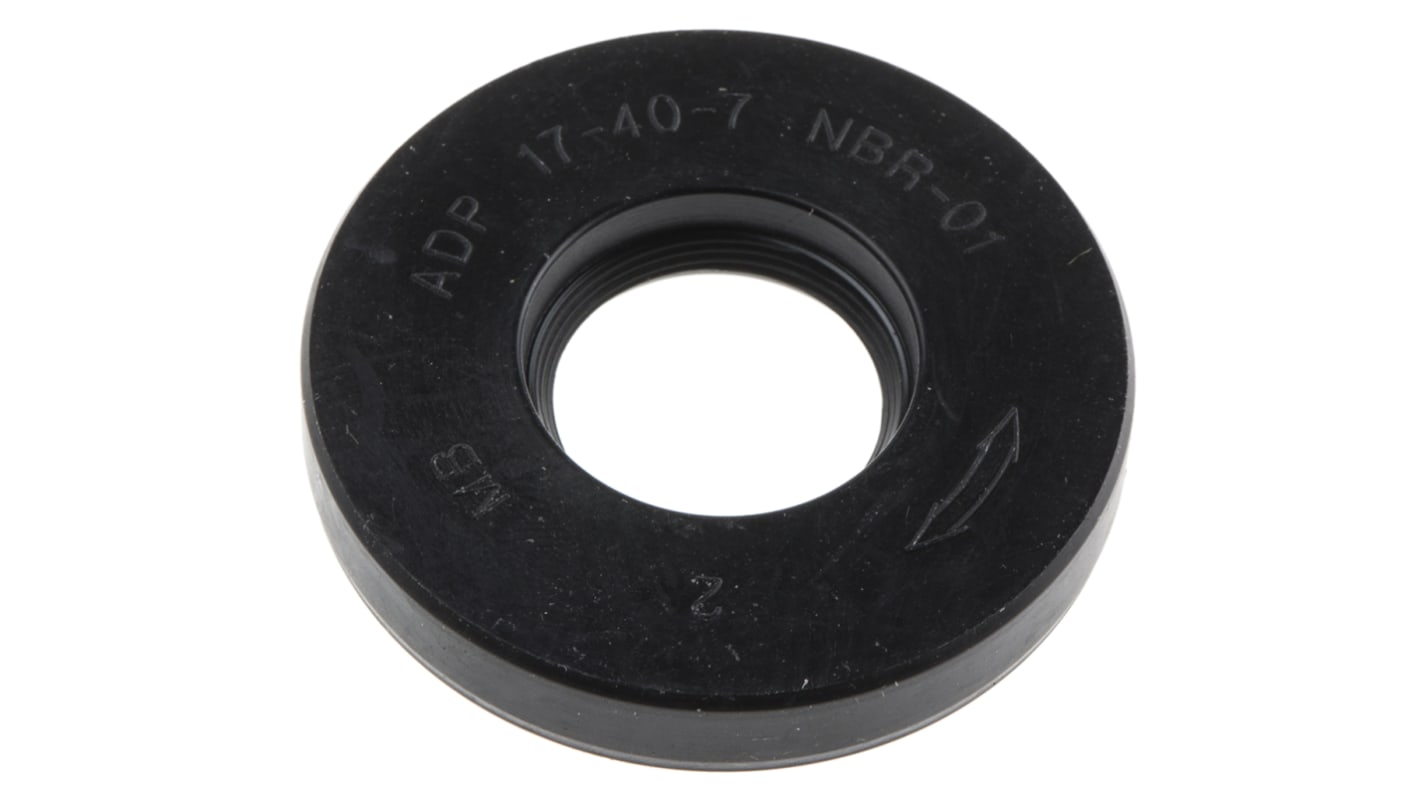 RS PRO Nitrile Rubber Seal, 17mm ID, 40mm OD, 7mm