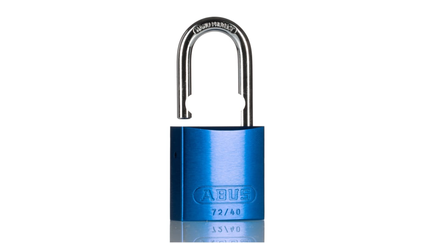 ABUS Key Weatherproof Aluminium Padlock, Keyed Alike, 6mm Shackle, 38.5mm Body