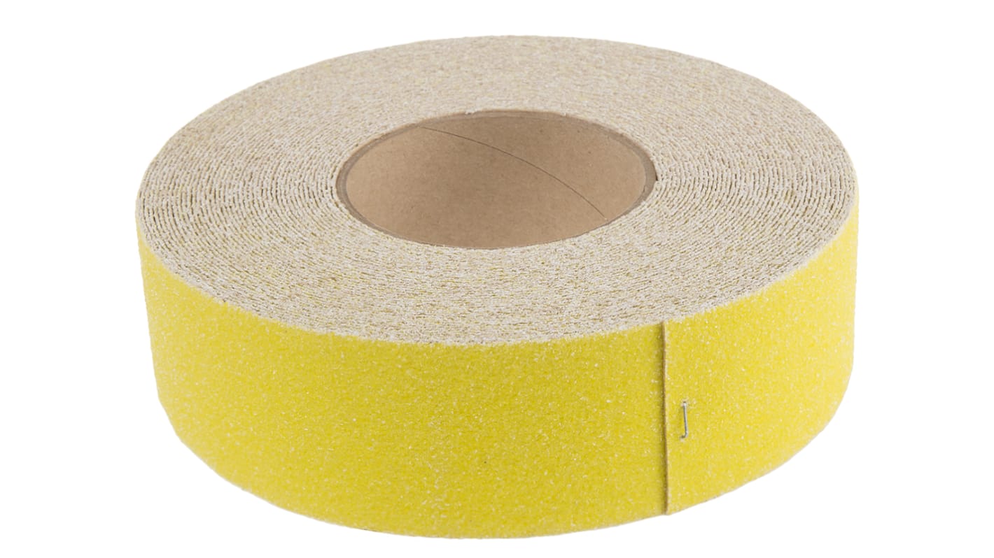 Ruban antidérapant Rocol, SAFE STEP® Jaune 50mm x 18.25m