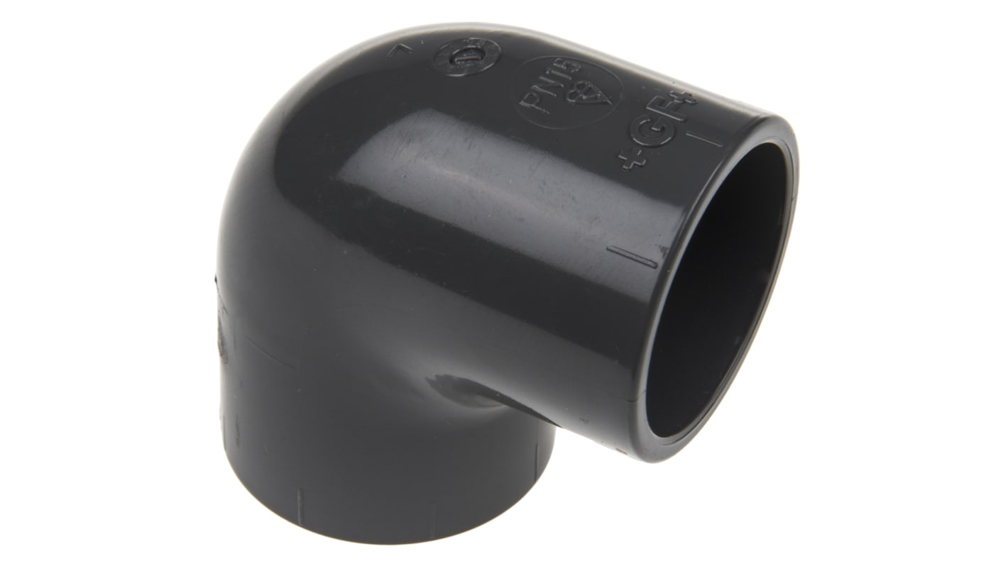 721101107 Fischer 90° Elbow PVC Pipe Fitting, 3/4in RS