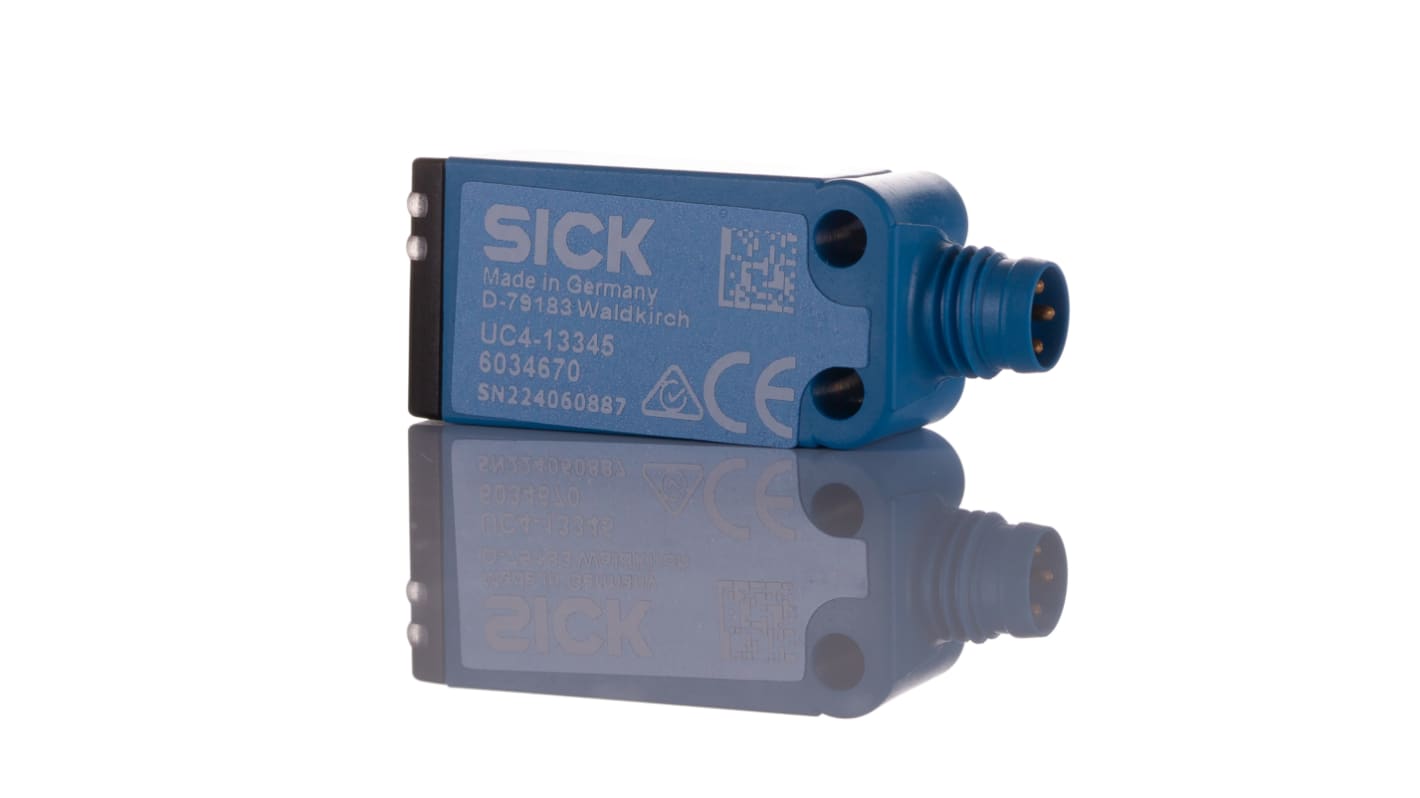 Sick UC4 Series Ultrasonic Block-Style Proximity Sensor, 13 → 150 mm Detection, NPN Output, 15 → 30 V,