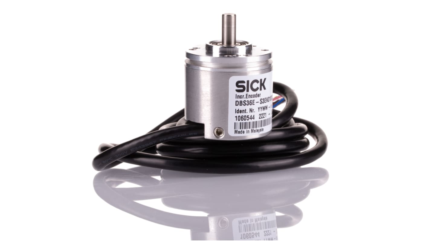 Sick DBS36 Core Series Incremental Incremental Encoder, 1000 ppr, HTL Signal, Solid Type, 6mm Shaft