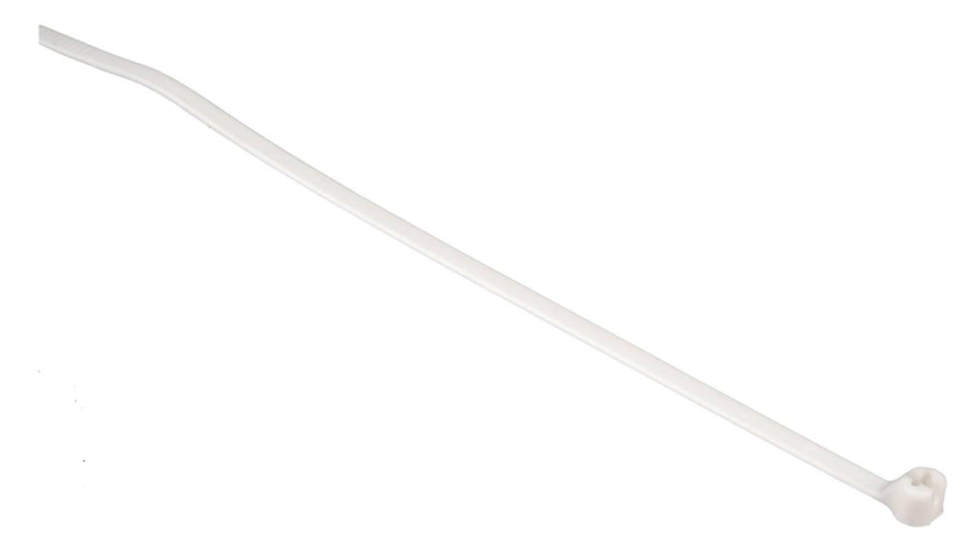 Bridas Thomas & Betts Ty-Rap de Nylon 66 Blanco, 140mm x 3,6 mm, No reutilizable