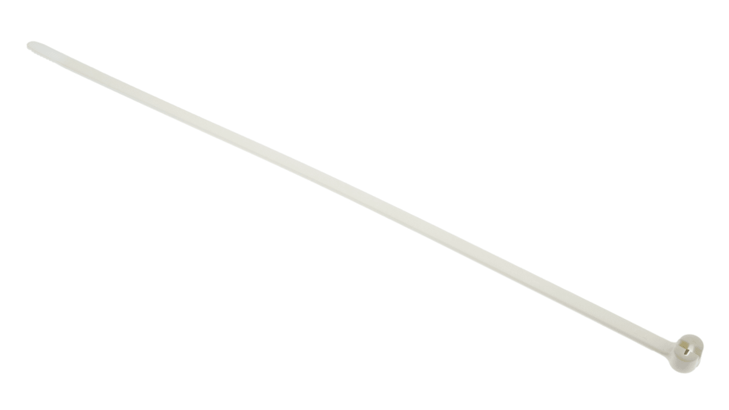 Thomas & Betts Cable Ties, 335.28mm x 6.86 mm, White Nylon, Pk-100