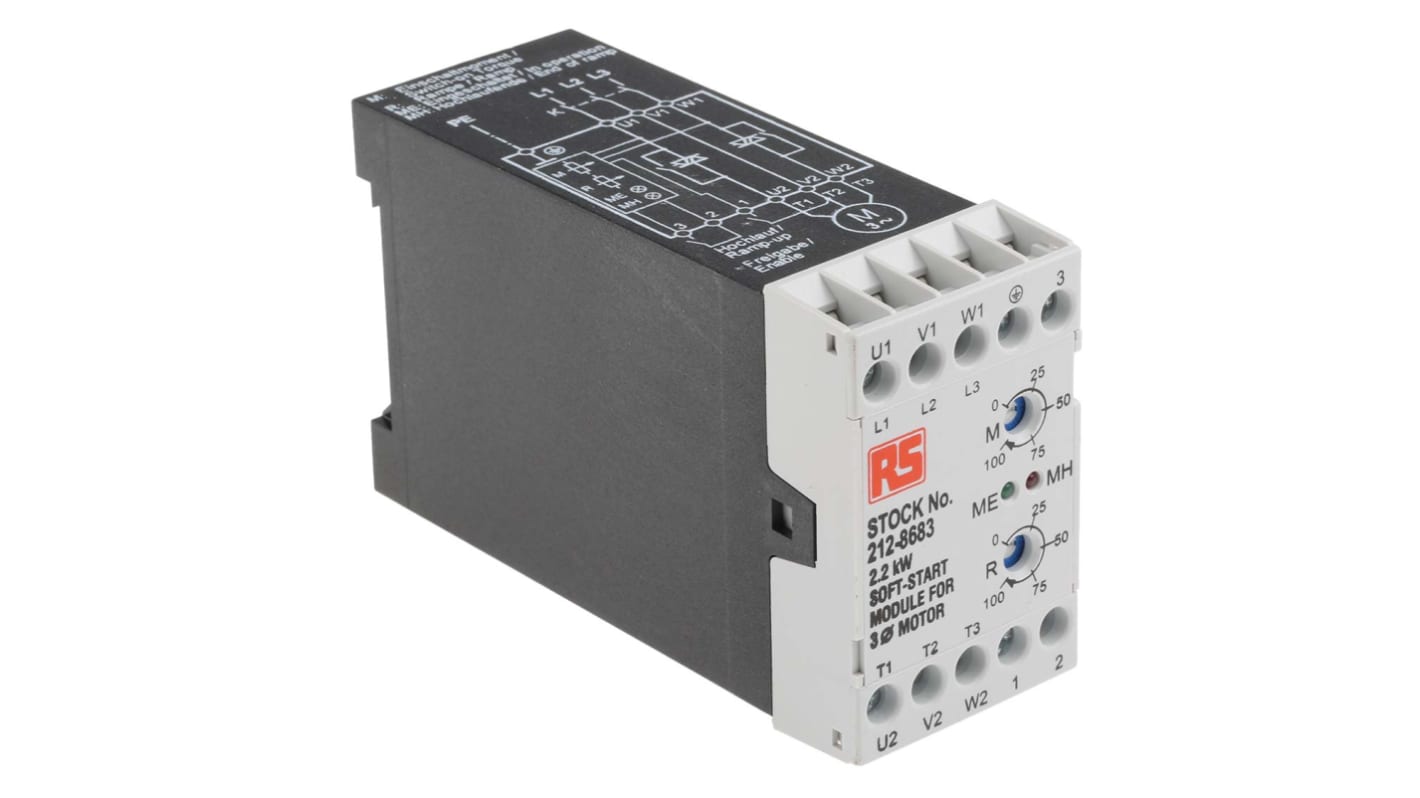 RS PRO 2.2 kW Soft Starter, 400 V ac, 3 Phase