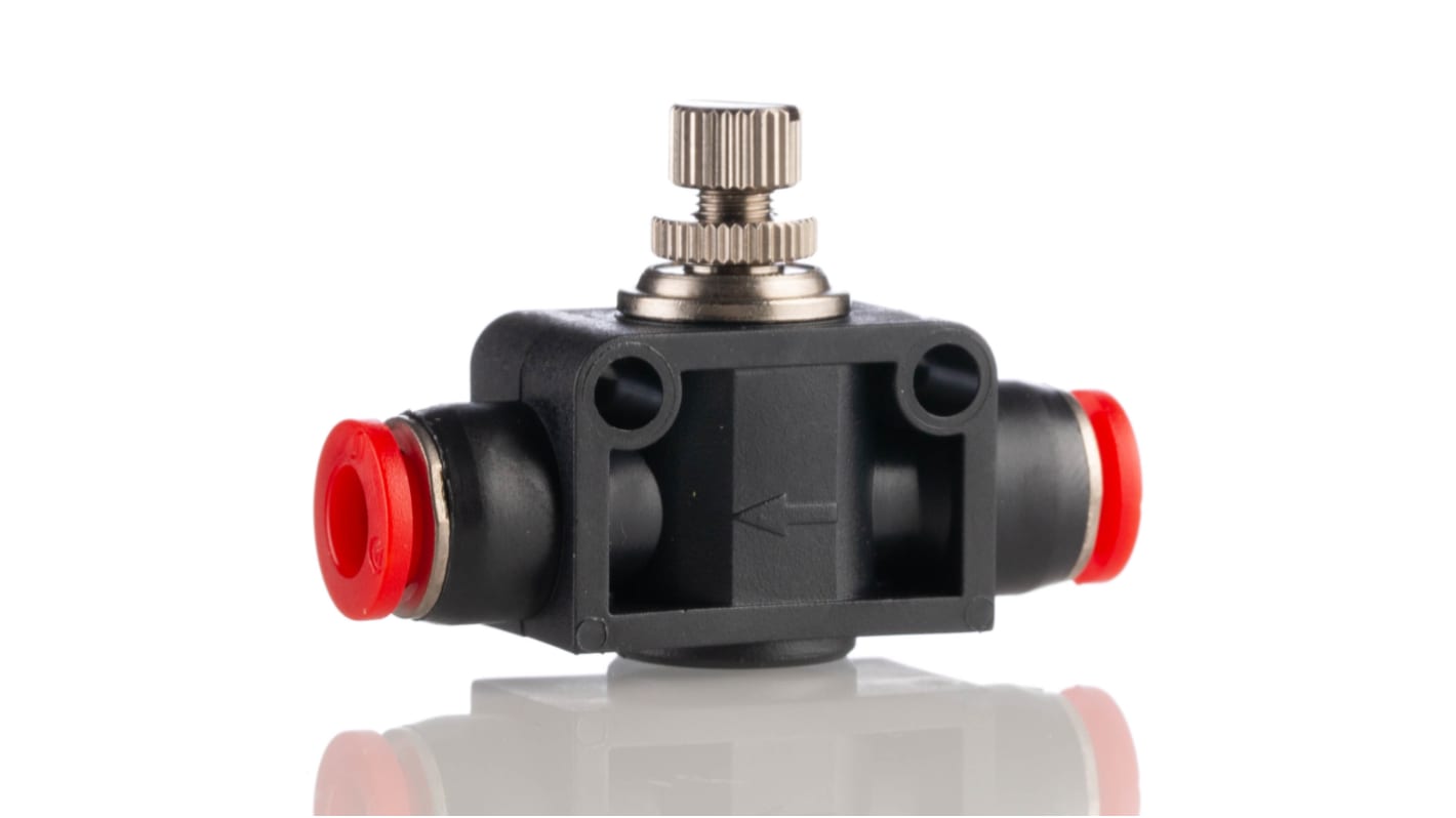 Norgren Pneufit C Series Tube In-line Regulator, Push In 6mm Tube Inlet Port x Push In 6mm Tube Outlet Port