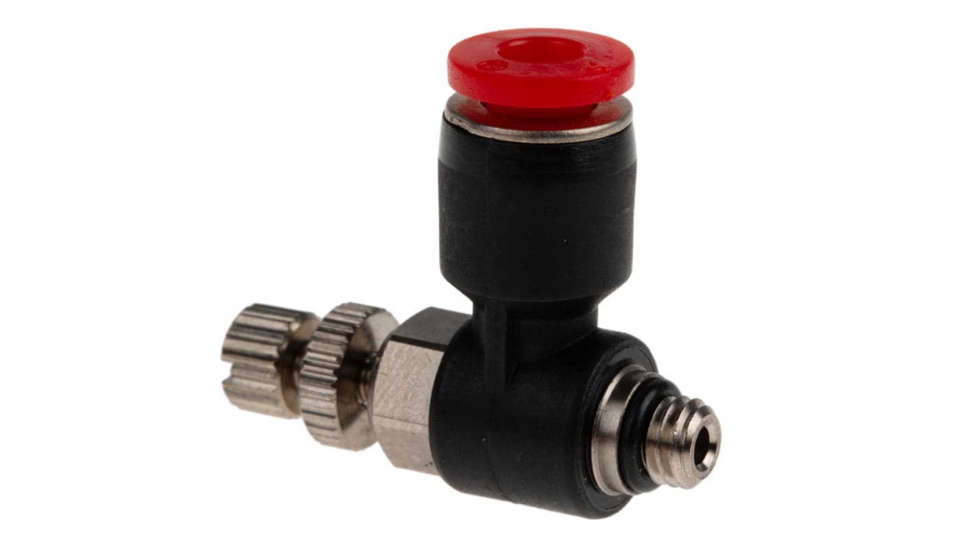 Norgren Pneufit C Series Threaded In-line Regulator, M5 Inlet Port, Push In 4mm Tube Inlet Port x Push In 4 mm Tube