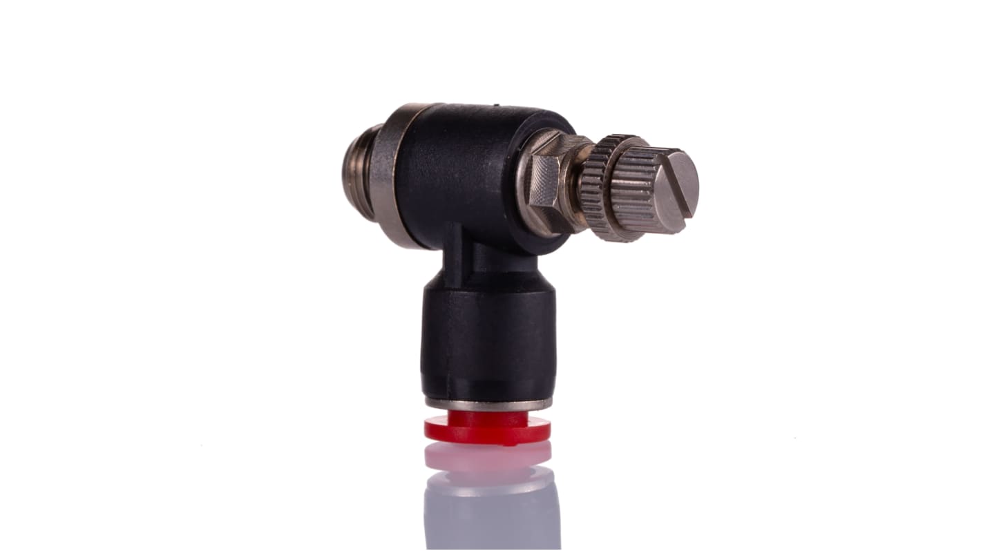 Norgren Pneufit C Series Threaded In-line Regulator, Push In 6mm Tube Inlet Port x Push In 6mm Tube Outlet Port