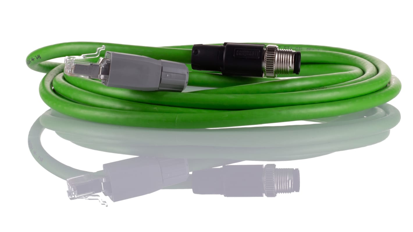 1403496 Phoenix Contact Cat5 Straight Male M12 to Straight Male RJ45