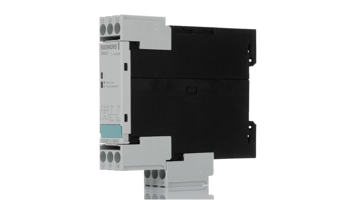 Siemens Phase Monitoring Relay, 3 Phase, DPDT