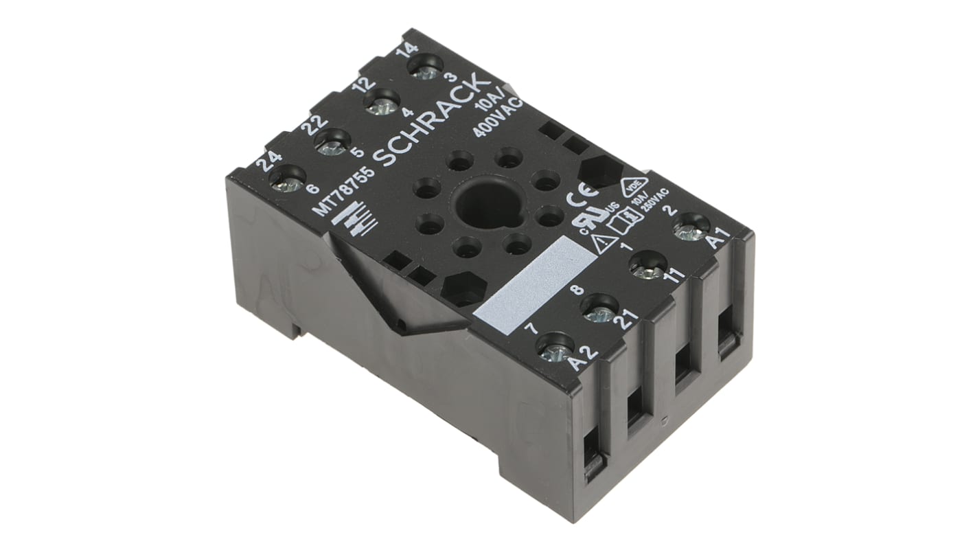 Relay Socket for use with MT Series 240V ac