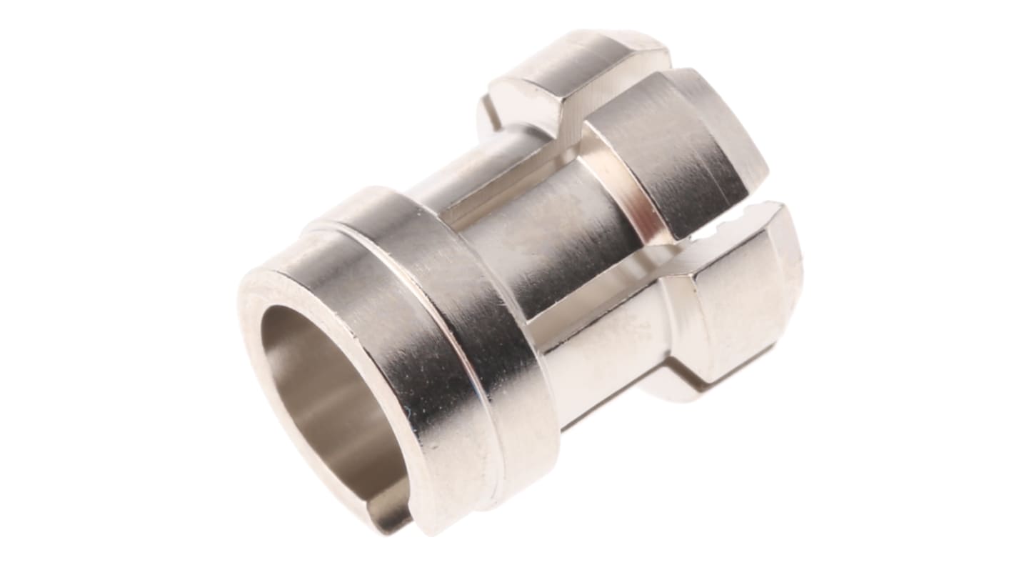 Kör alakú Sárgaréz Kábelgyűrű, Ezüst, Ø: Maximum of 5.1 mm