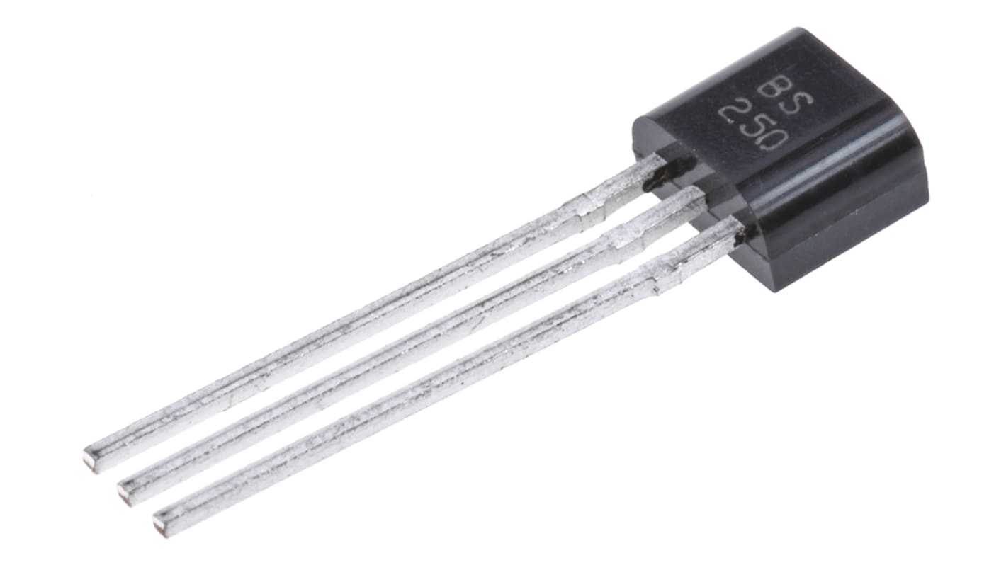 P-Channel MOSFET, 230 mA, 45 V, 3-Pin E-Line Diodes Inc BS250P