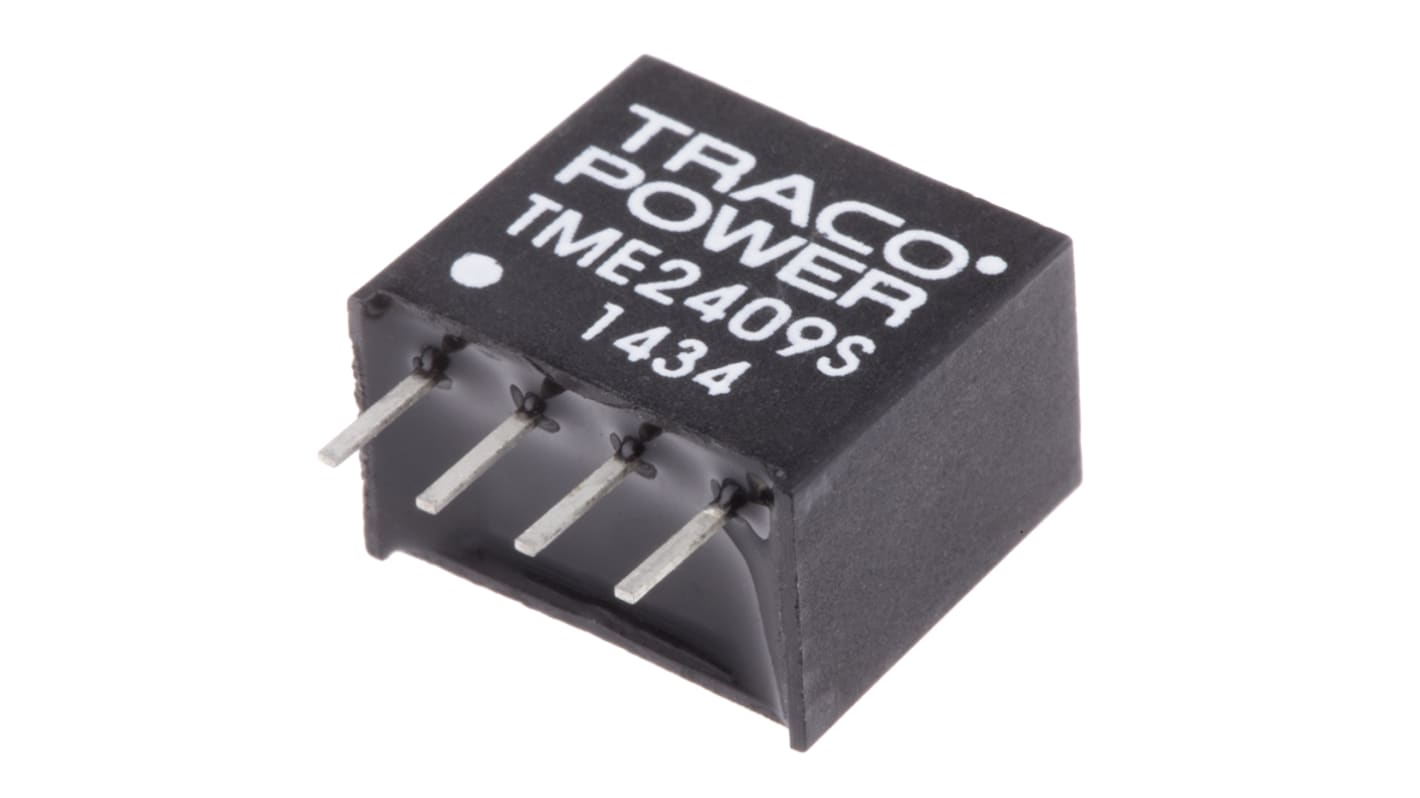 TRACOPOWER TME DC-DC Converter, 9V dc/ 110mA Output, 21.6 → 26.4 V dc Input, 1W, Through Hole, +85°C Max Temp