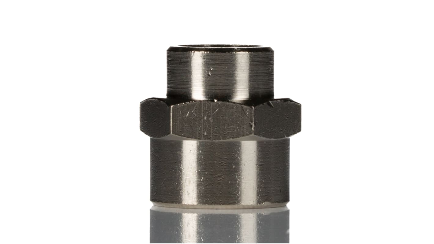 Norgren 16 Series Straight Threaded Adaptor, G 1/4 Female to G 1/8 Female, Threaded Connection Style