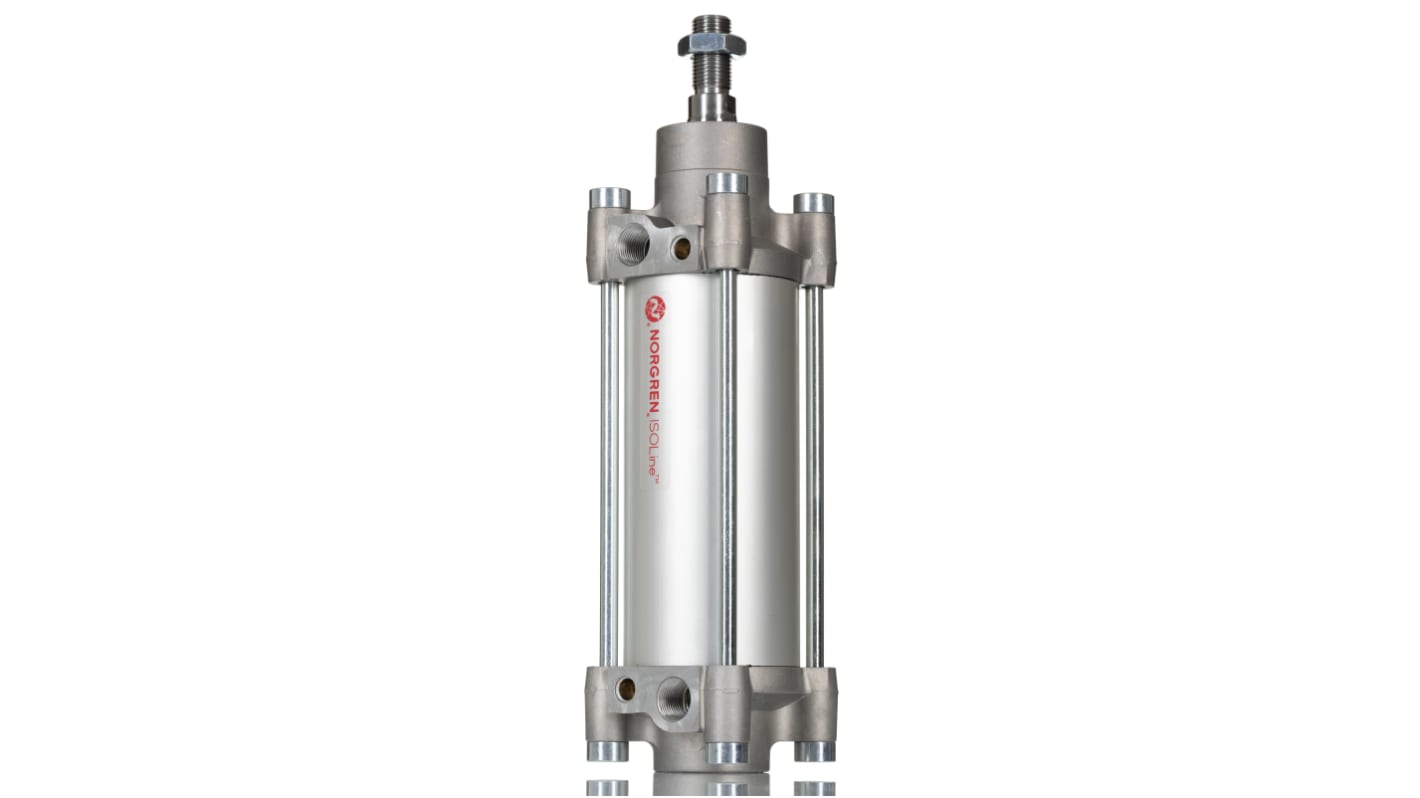 Norgren RA 802063 Doppeltwirkender Zylinder doppeltwirkend, Bohrung Ø 63mm / Hub 100mm, bis 16 bar