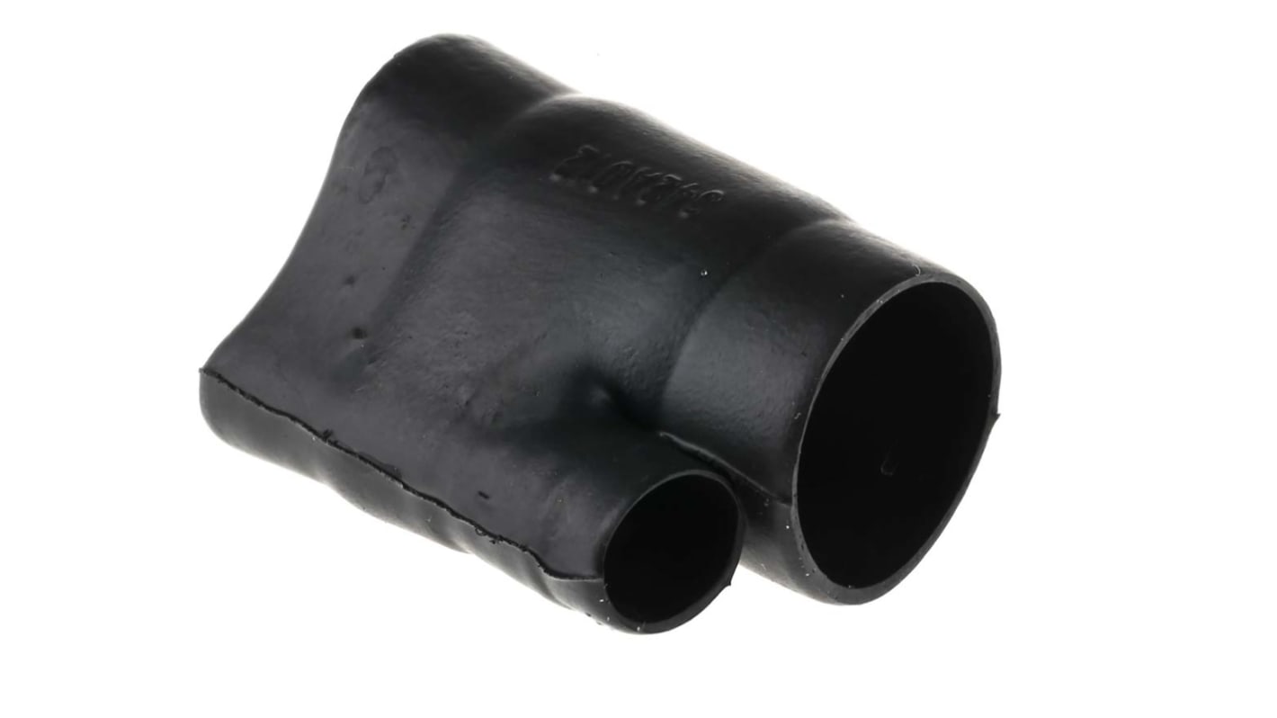 Kształtka termokurczliwa typu T 45°, 2-palczasta, Czarny, materiał: Elastomer odporny na płyny, 13.2mm,TE Connectivity