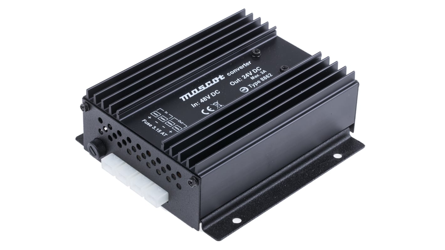 Convertidor dc-dc 132W, Salida 24V dc, 10A, 0.05