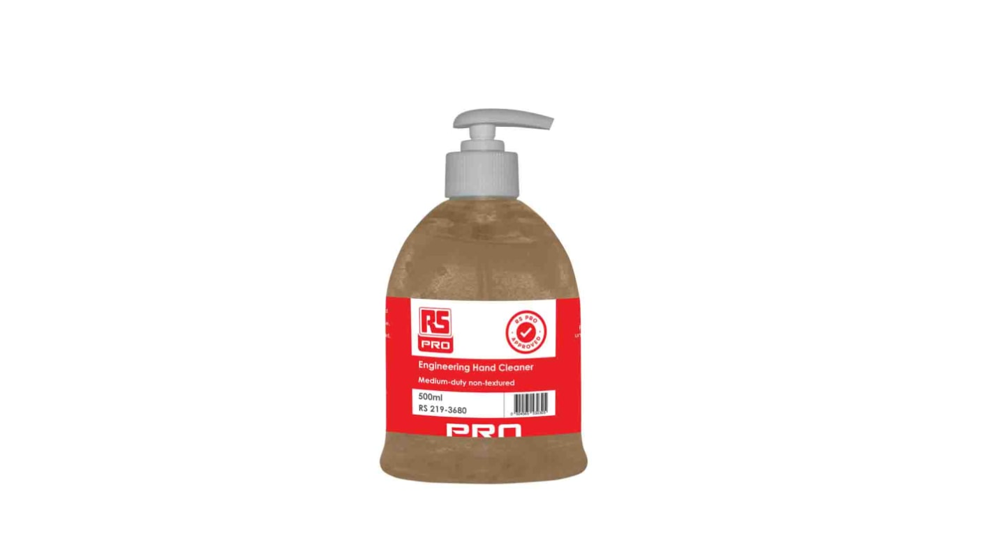 RS PRO Orange Hand Cleaner Works With/Without Water - 500 ml Pump Bottle