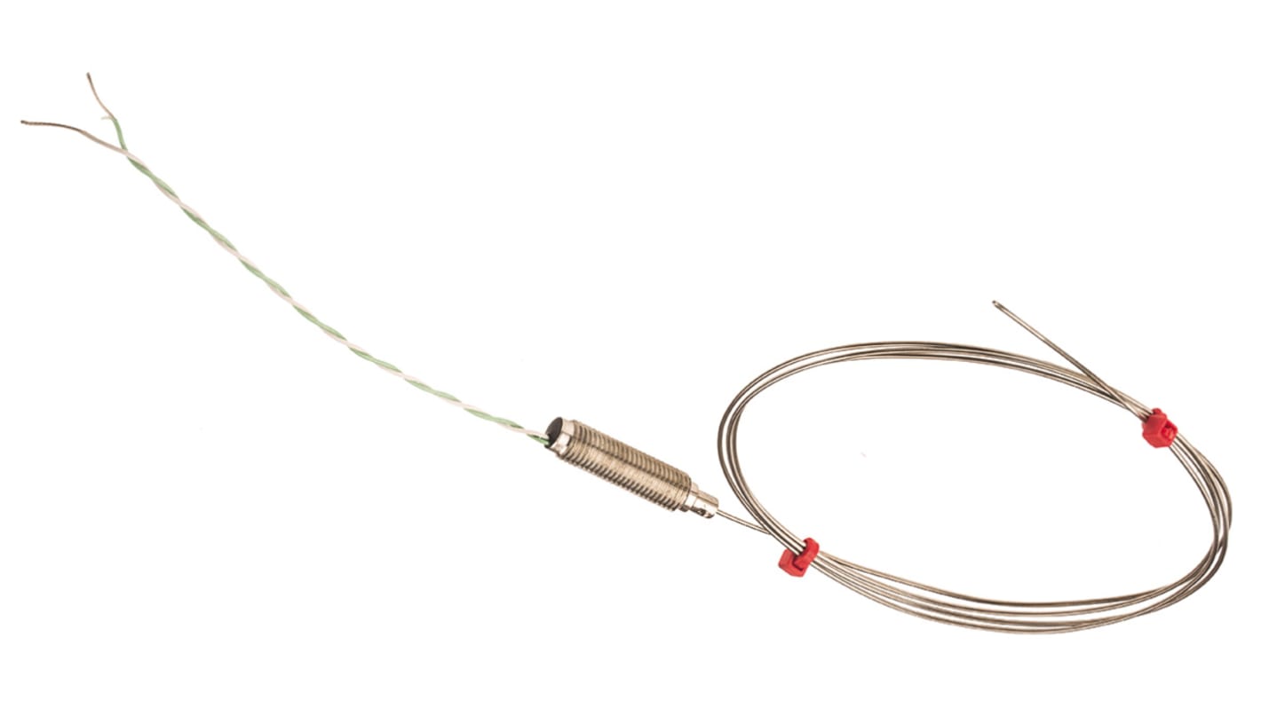 RS PRO Type K Thermocouple 1m Length, 1mm Diameter → +750°C