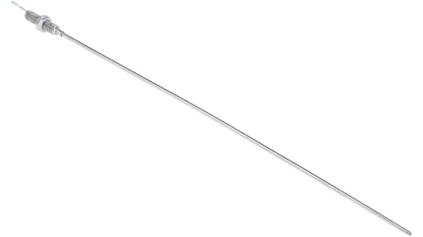 RS PRO Type K Thermocouple 300mm Length, 3mm Diameter → +1100°C