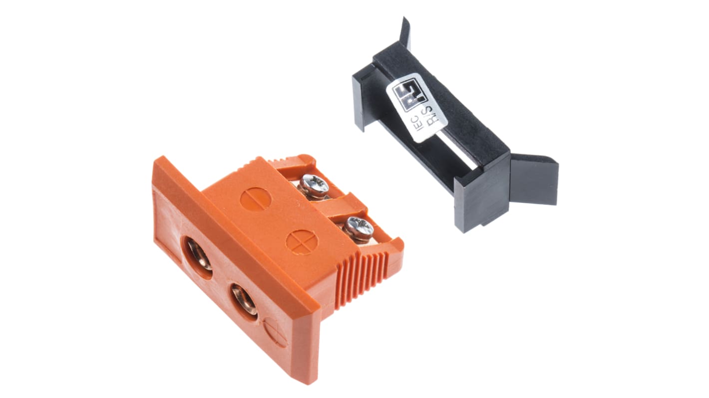 RS PRO Fascia Thermocouple Connector for Use with Type R/S Thermocouple, Standard Size, IEC Standard