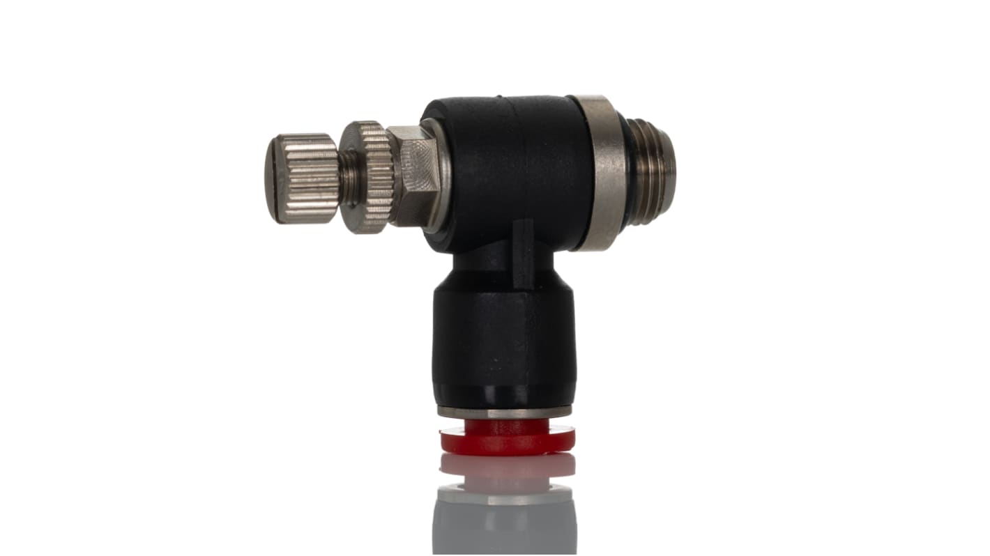 Regolatore di flusso Norgren serie Pneutic C., ingresso G 1/8, ingresso tubo 6mm, uscita tubo 6mm