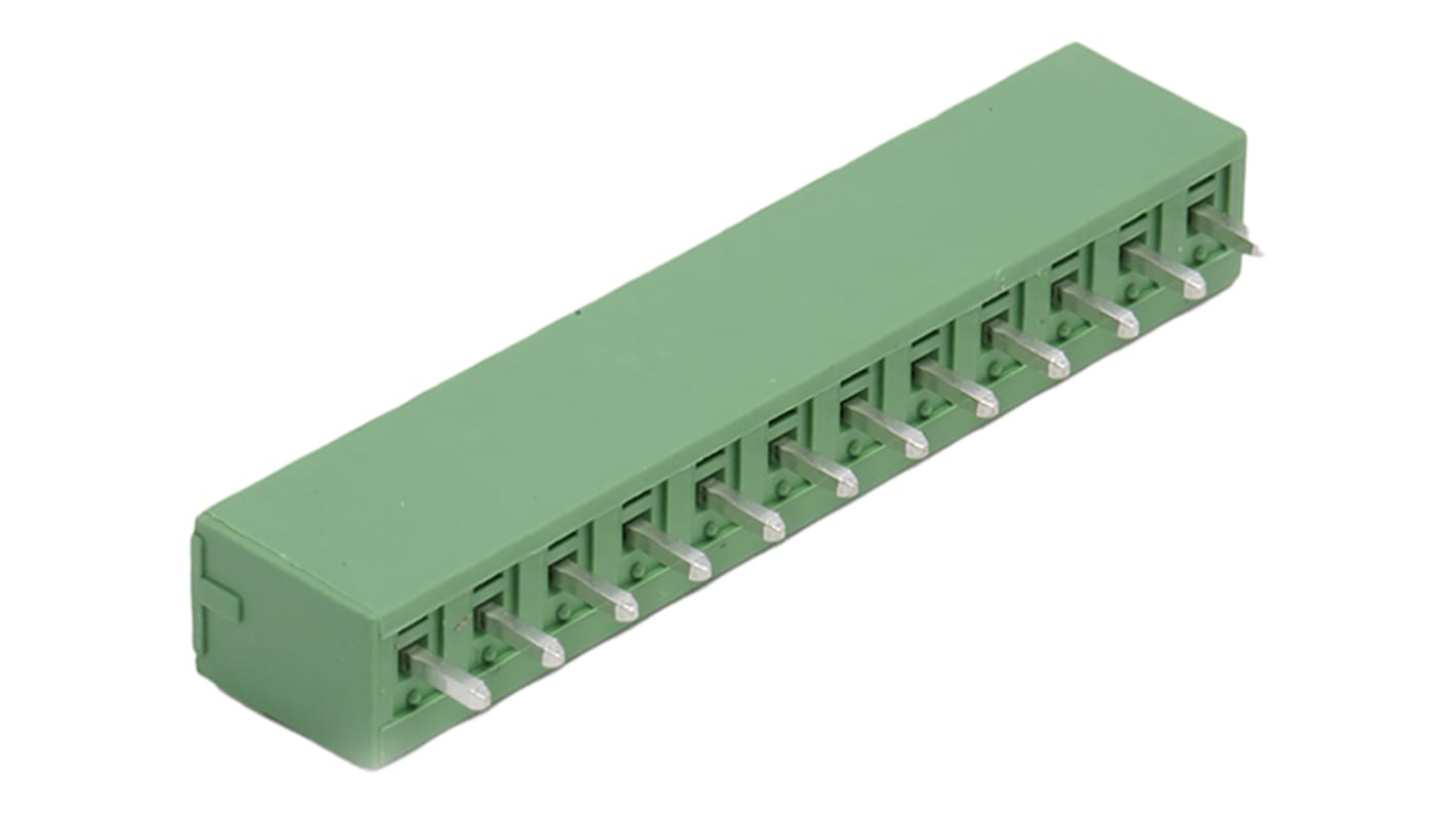 Phoenix Contact 3.81mm Pitch 12 Way Pluggable Terminal Block, Header, Through Hole, Solder Termination