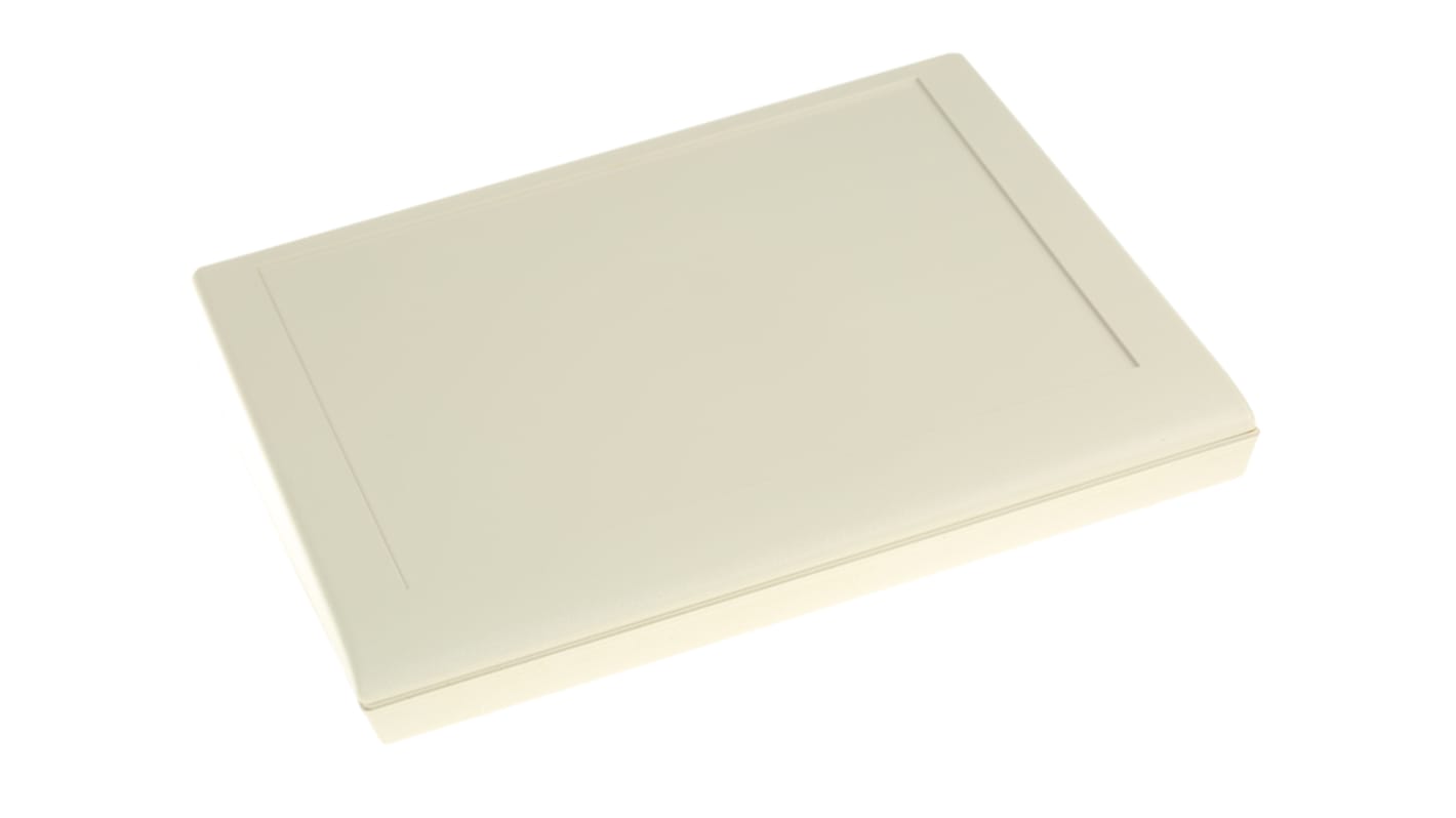 Contenitore per elettronica Pactec con frontale inclinato 203.2 x 254.01 x 50.17mm, in ABS, col. Bianco