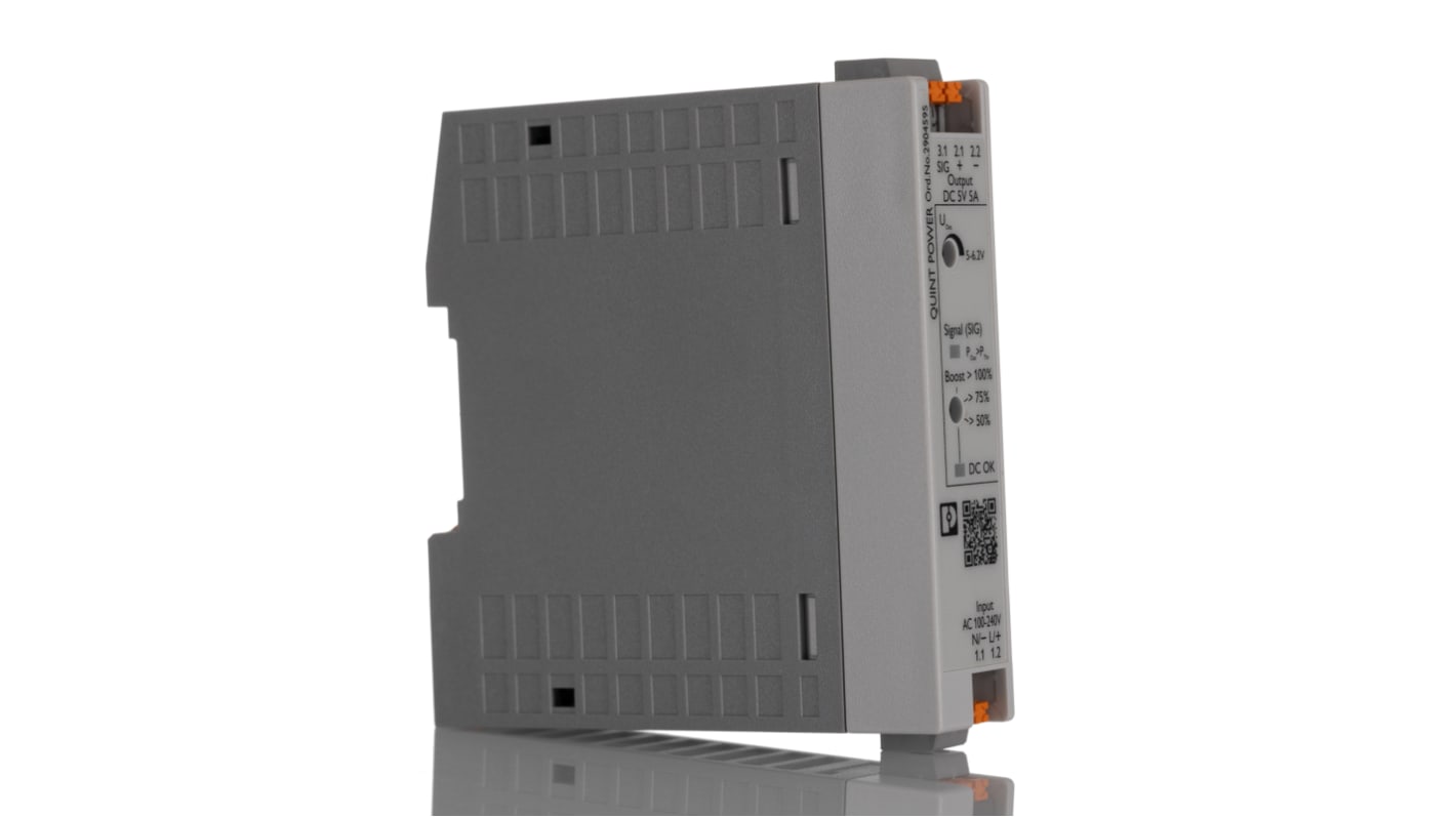Phoenix Contact DINレール取付け用スイッチング電源, 2904595, 出力：5A, 定格：40W 入力電圧：ac, dc ...