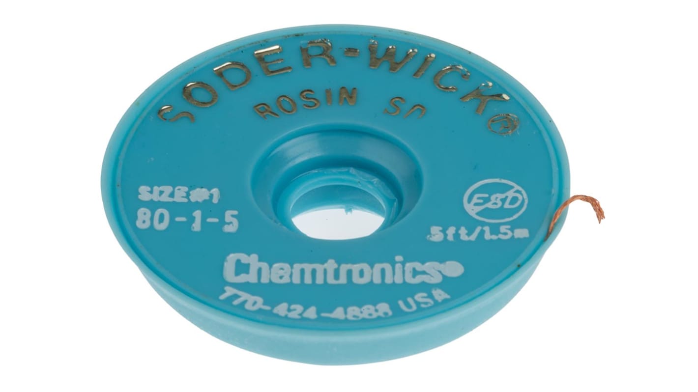 Chemtronics Soder-Wick Entlötlitze, 0.8mm x 1.5m