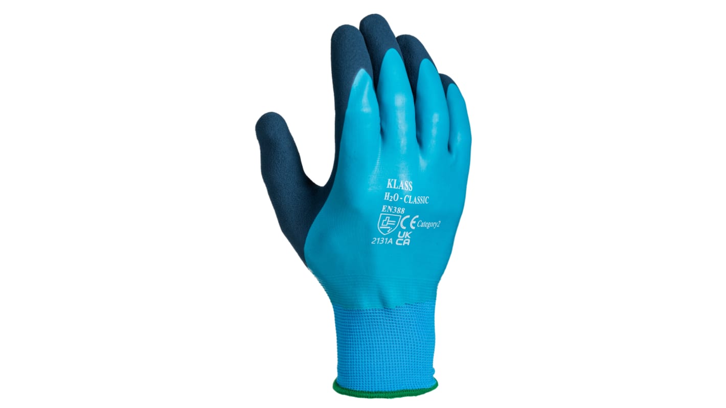 Guantes de látex de Látex Rojo RS PRO, talla 8, M, con recubrimiento de Látex, Impermeables