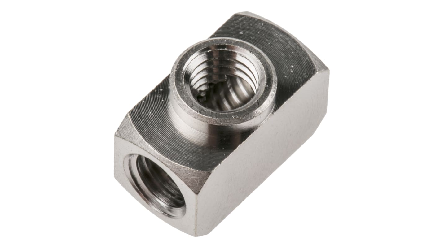 SMC M Series Tee Threaded Adaptor, M5 Female to M5 Female