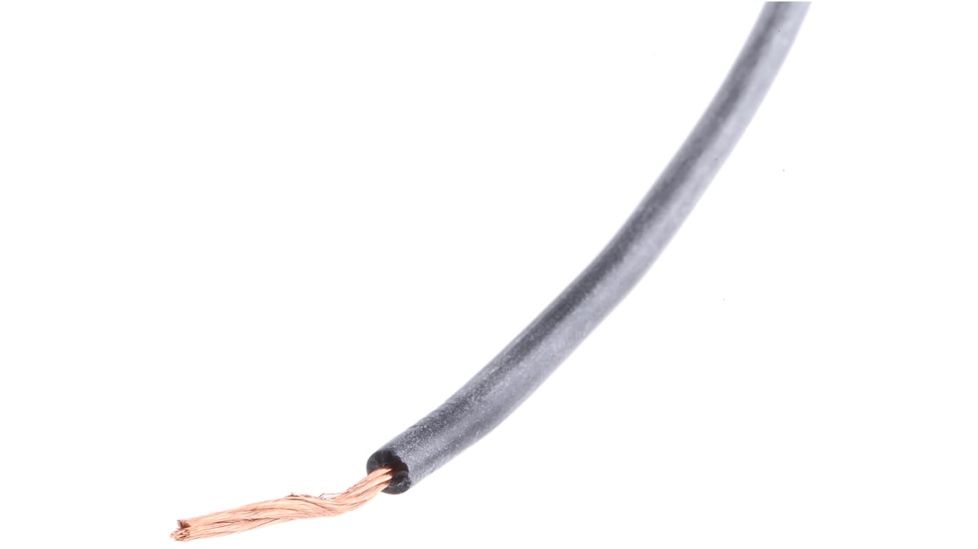 HEW-KABEL Einzeladerleitung 1,1 mm², 17 AWG 5m Schwarz Silikon isoliert Ø 3.7mm 516/0,05 mm Litzen