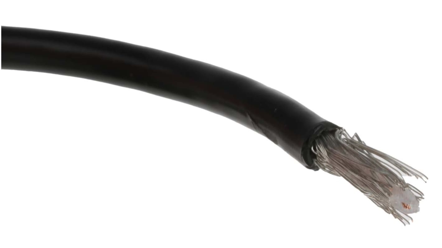 Cable coaxial RG174A/U RS PRO, 50 Ω, long. 20m, funda de , funda de PVC Negro